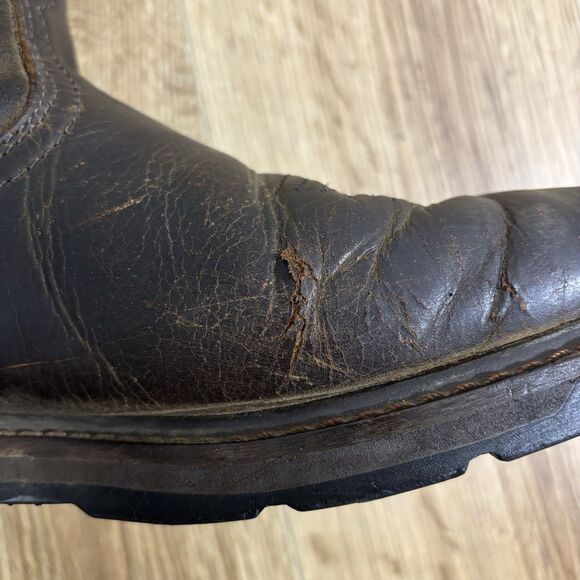 Ariat Groundbreaker Boots Men’s 11.5 EE Wide Brown Soft Toe Slip Resistant Work main image 5